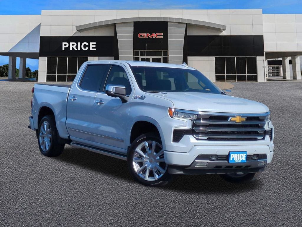 2026 Chevrolet Silverado 1500 High Country in Polar White Tricoat — front three-quarter view
