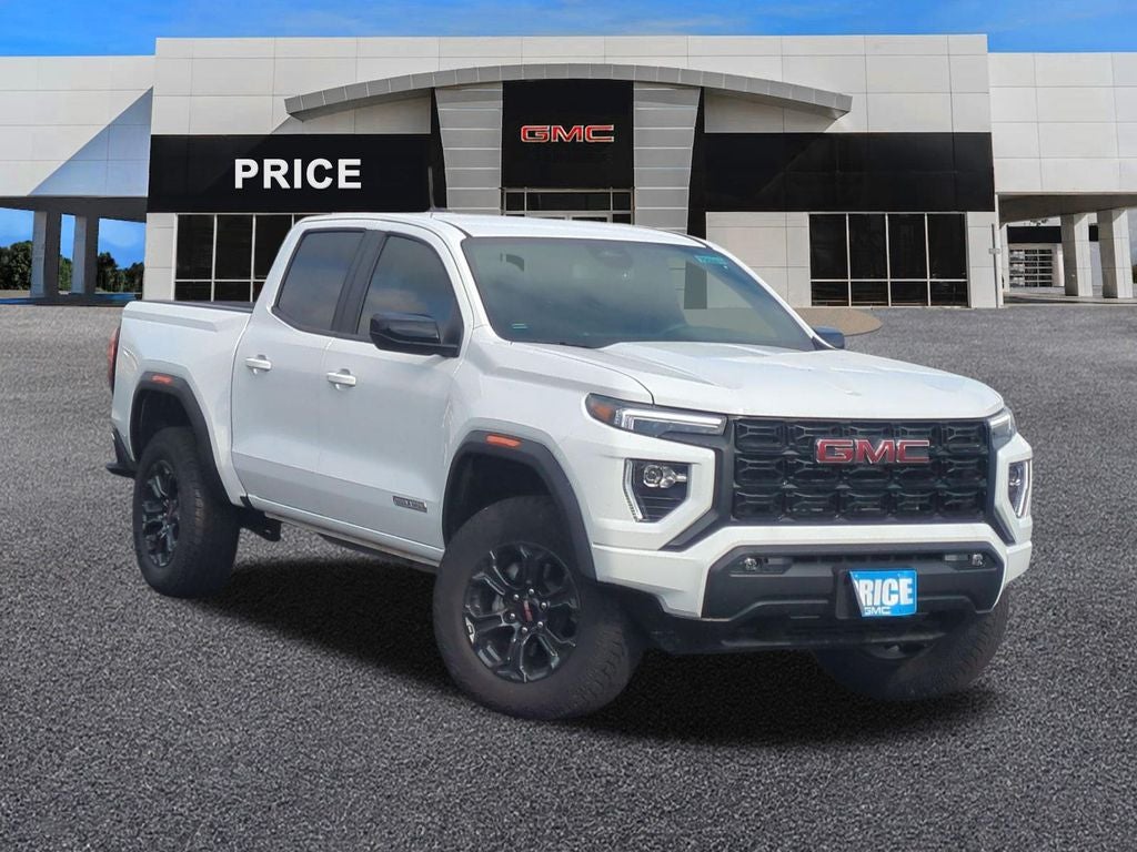 2025 GMC Canyon Elevation in Summit White — front three-quarter view