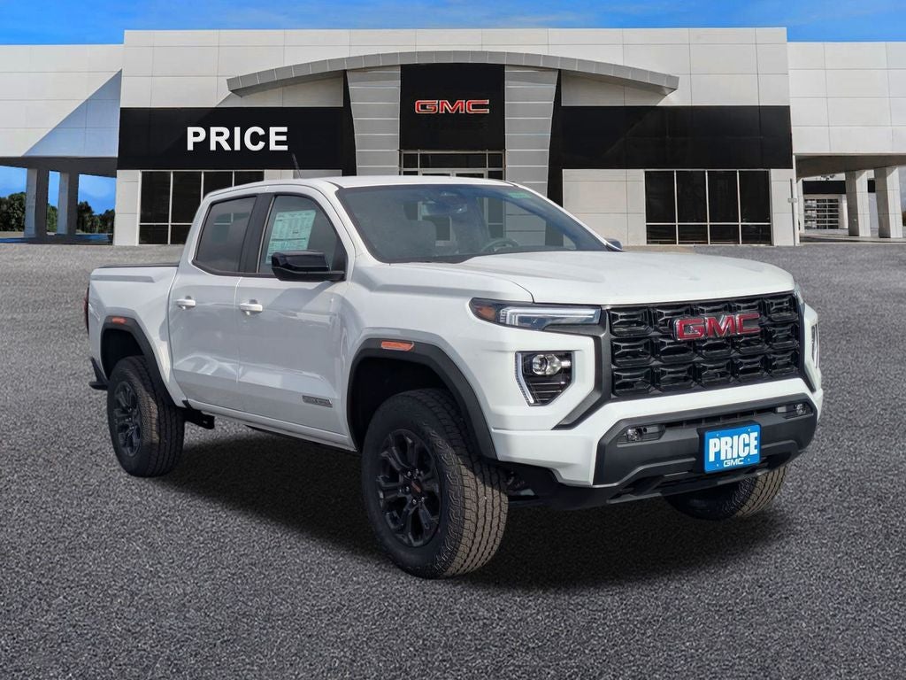 2025 GMC Canyon Elevation in Summit White — front three-quarter view