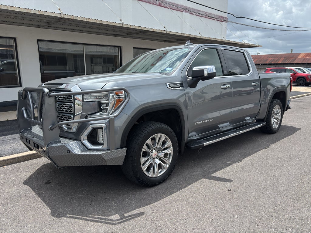 2020 GMC Sierra 1500 Denali in Satin Steel Metallic — front three-quarter view